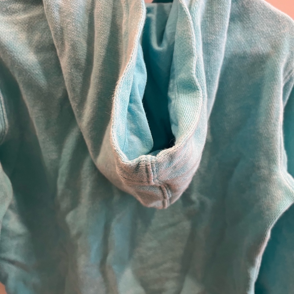POLO size 4/4T aqua slip up hooded sweatshirt - Picture 3 of 7